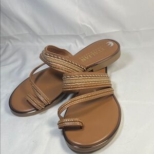 Italian Shoemakers Tan Strappy Sandals